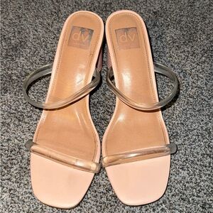 DV by Dolce Vita Women's Sandals with Clear Straps - Blush